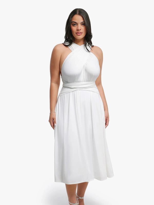 Shapewear Sleeveless Convertible Infinity Sculpting Midi Dress